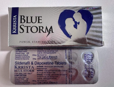 印度巅峰蓝色风暴Krrista Blue Storm 西地那非双效片效果怎么样